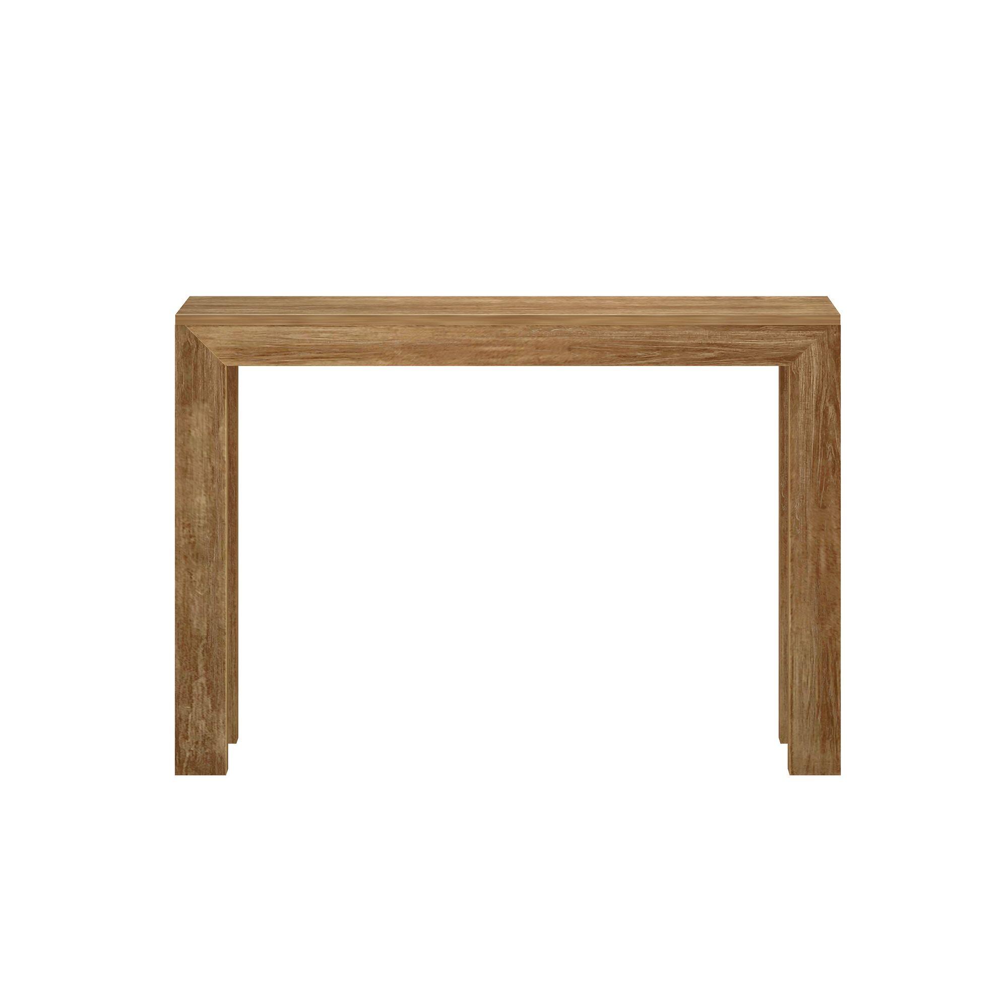 Alt View 3. Plank+Beam - Modern Console Table - 46 inches, Pecan - Pecan.