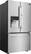 Angle. LG - STUDIO 23.5 Cu. Ft. French Door-in-Door Counter-Depth Smart Wi-Fi Enabled Refrigerator - Stainless steel.