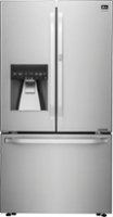 LG - STUDIO 23.5 Cu. Ft. French Door-in-Door Counter-Depth Smart Wi-Fi Enabled Refrigerator - Stainless steel - Front_Zoom