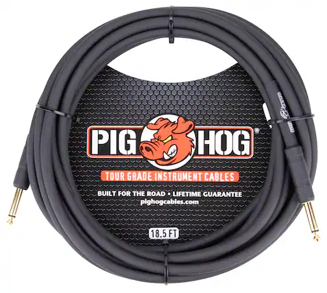 PIG HOG
TOUR GRADE INSTRUMENT CABLES
BUILT FOR THE ROAD
LIFETIME GUARANTEE
pighogcables.com
18.5 FT