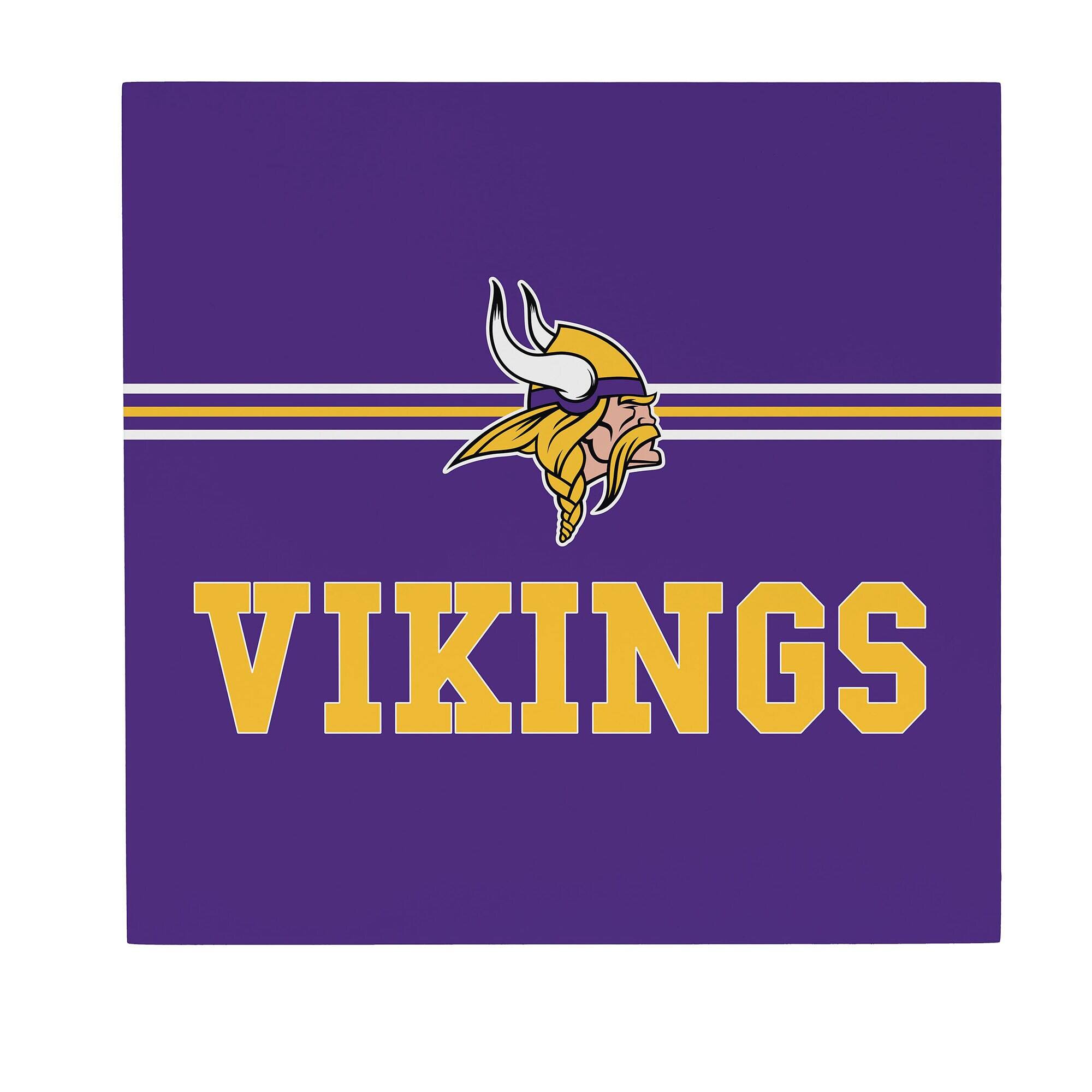 Minnesota Vikings 12" x 12" Wood Wall Sign