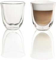 De'Longhi - 6-Oz. Cappuccino Glasses (2-Pack) - Glass - Angle_Zoom