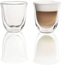 DeLonghi - 6-Oz. Cappuccino Glasses (2-Pack) - Glass - Angle_Zoom