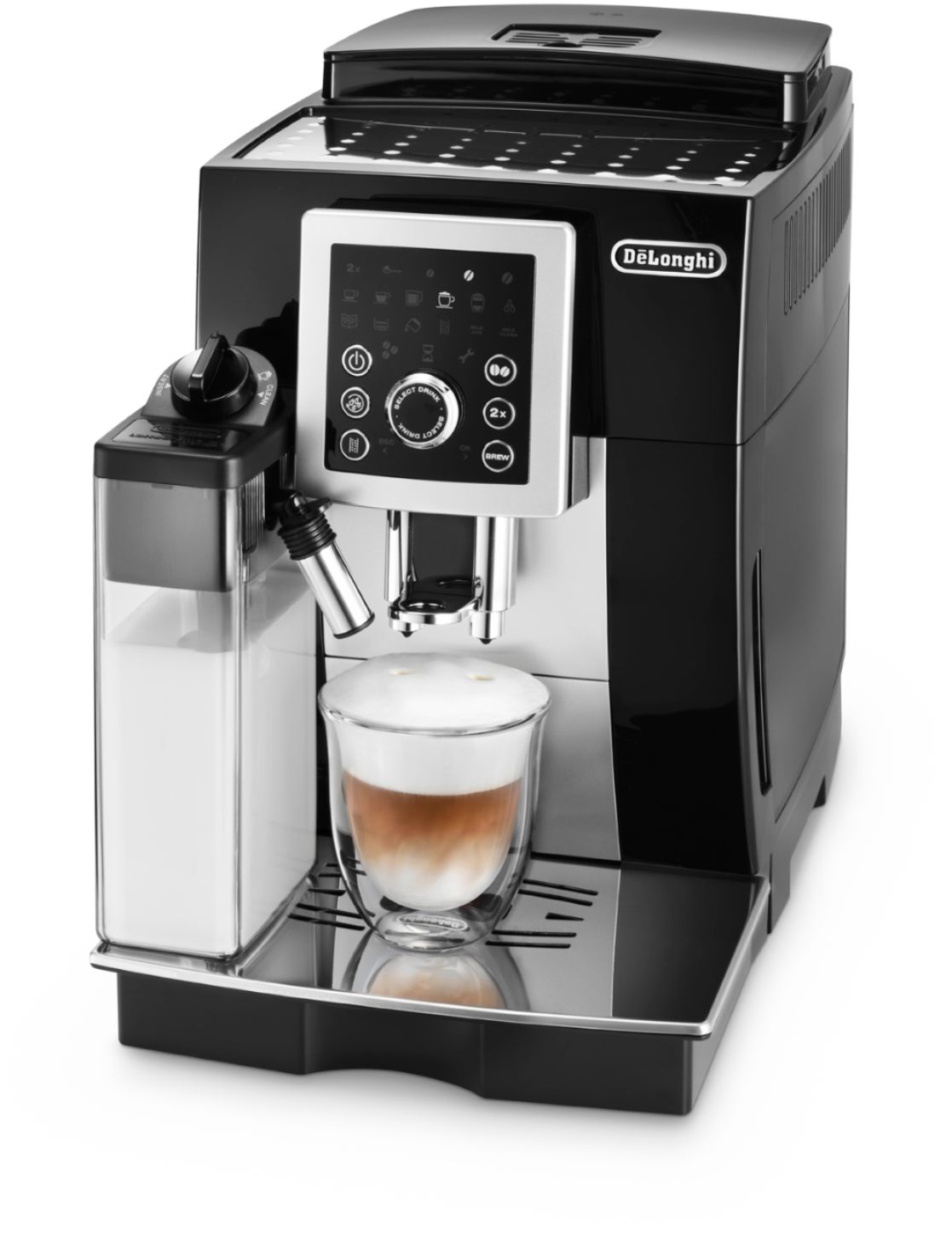  De'Longhi Magnifica S ECAM22.110.B, cafetera con espumador de  leche, máquina automática de café expreso con 2 recetas de bebidas de café  caliente, panel de control suave al tacto, 1450 W, color