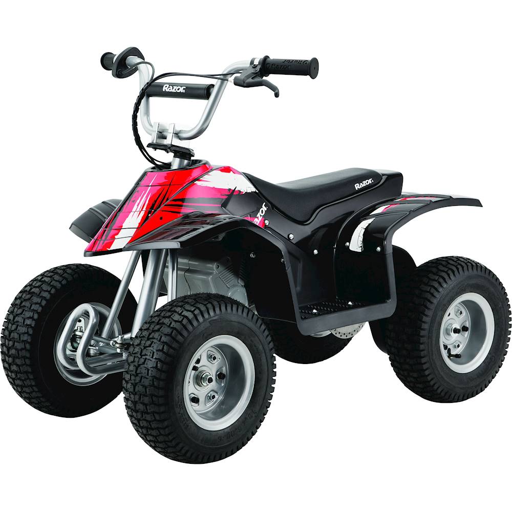 Angle View: Razor - Battery-Powered Electric ATV - Black