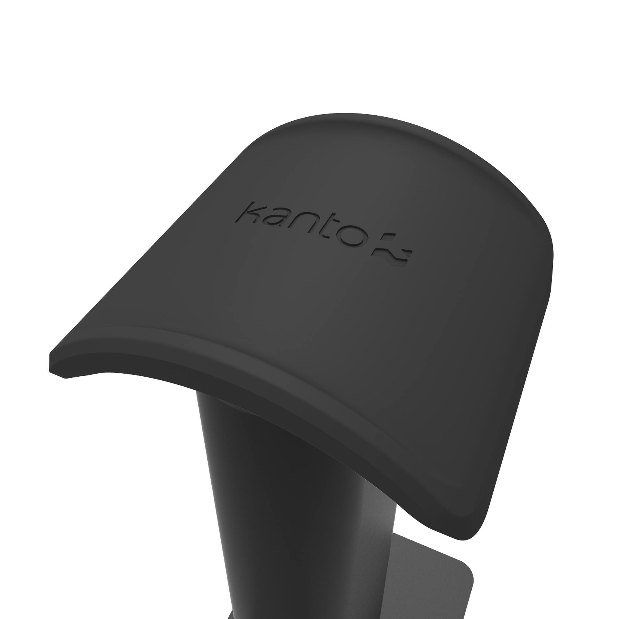 Alt View 2. Kanto - Premium Universal Headphone Stand with Curved Silicone Cradle - Black.