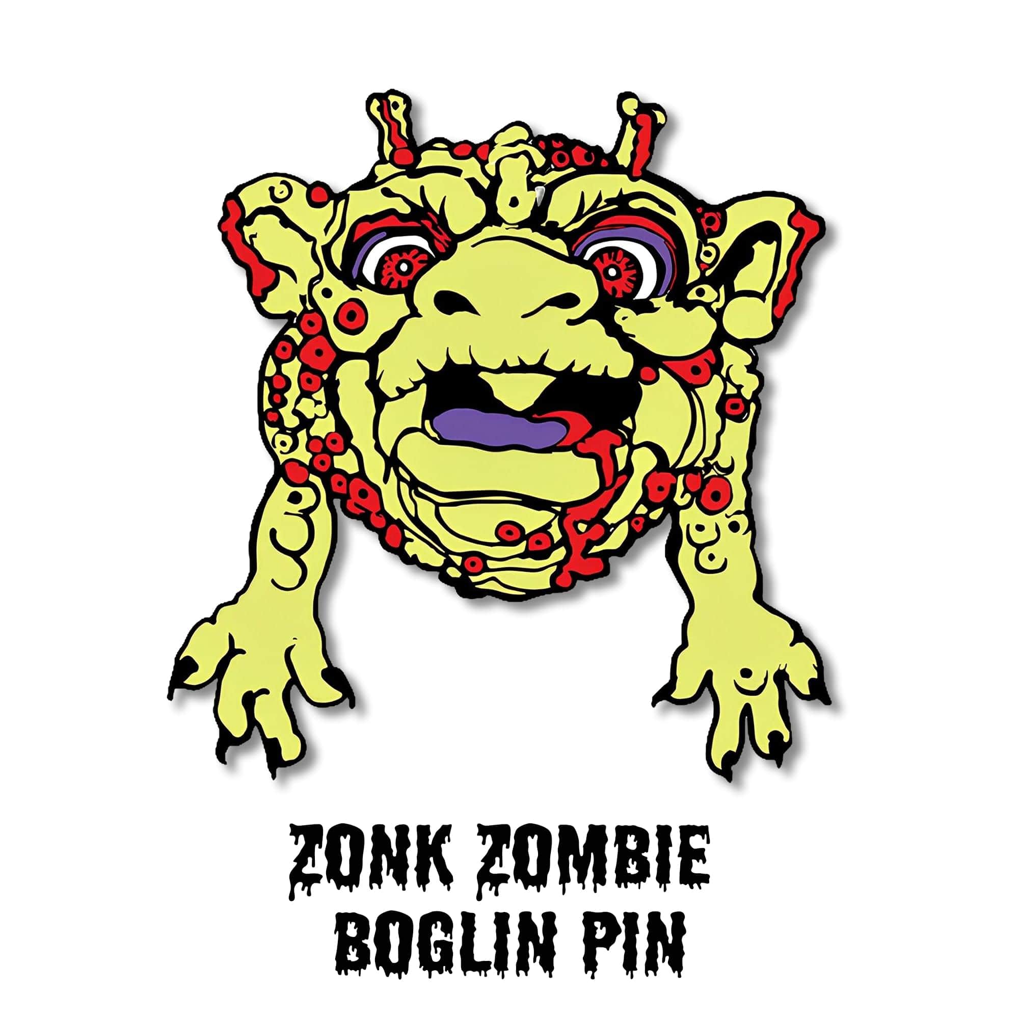 TriAction Toys - Boglins Zonk Zombie Enamel Collectible Pin - Green