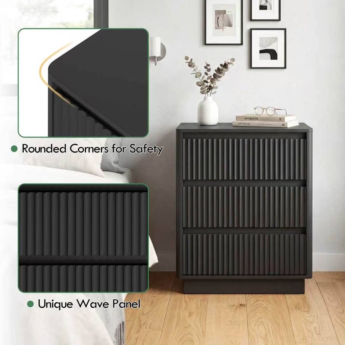 ARTIBOX  
KOOBITRA  
Rounded Corners for Safety  
Unique Wave Panel