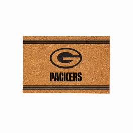 Evergreen Enterprises - Green Bay Packers 24" x 36" Outdoor Monochrome Team Logo Coir Mat - Brown