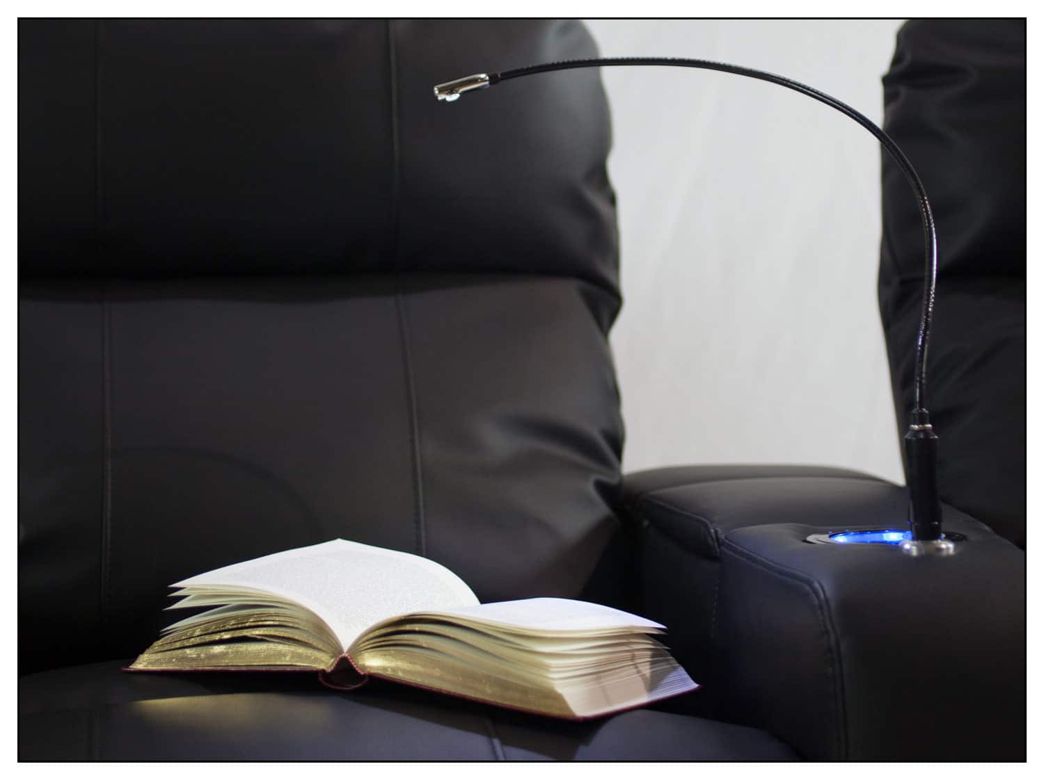 Octane Seating - Flex LED Reading Light - Black - Larger Front