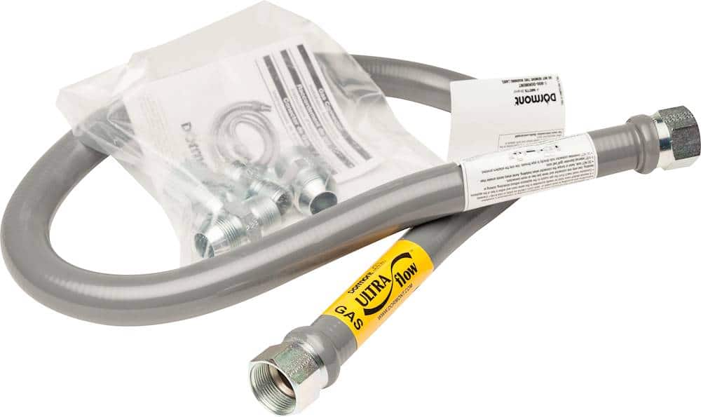 Front. Viking - Gas Connector Kit for Select Viking 7 Series Ranges - Silver.