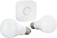Front Zoom. Philips - Hue A19 60W Equivalent Wireless Starter Kit - White.