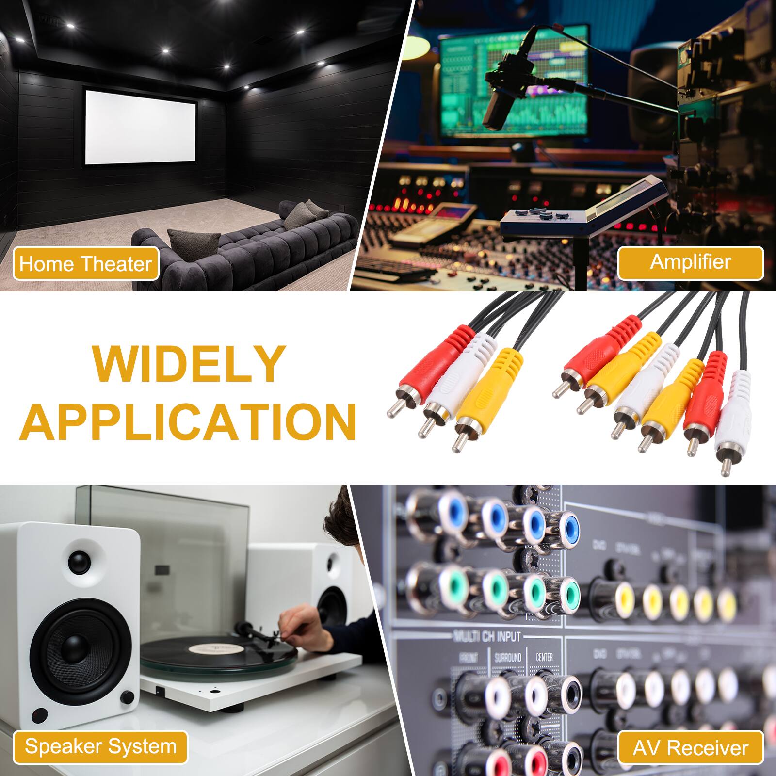 Home Theater Amplifier  
WIDELY APPLICATION  
MULTI CH INPUT  
SURROUND CENTER  
DE Speaker System  
AV Receiver