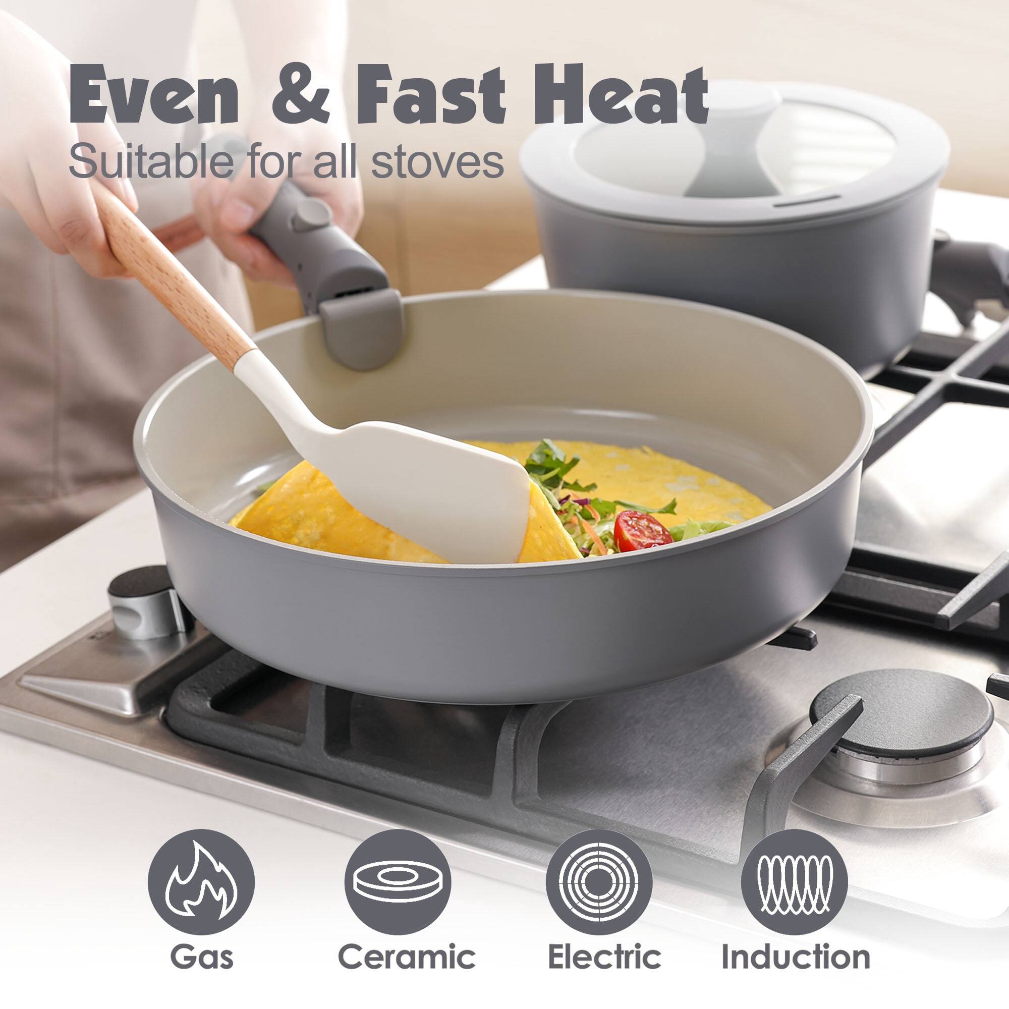 Even & Fast Heat  
Suitable for all stoves  
Gas  
Ceramic  
Electric  
Induction