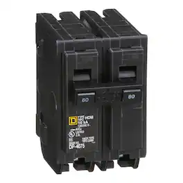 Square D - HomeLine 60 amps Plug In 2-Pole Circuit Breaker