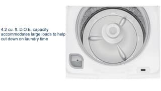 Features: GE 4.2 Cu. Ft. Top-Loading Washer