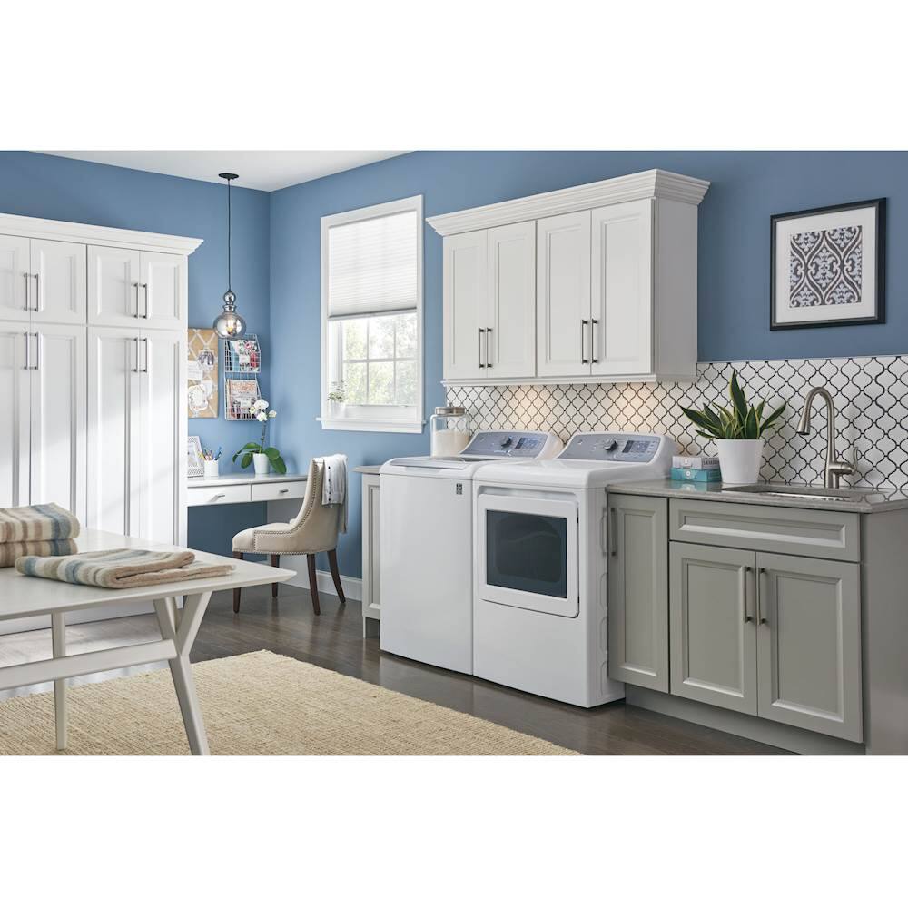 Alt View 18. GE - 7.4 Cu. Ft. 12-Cycle Electric Dryer.