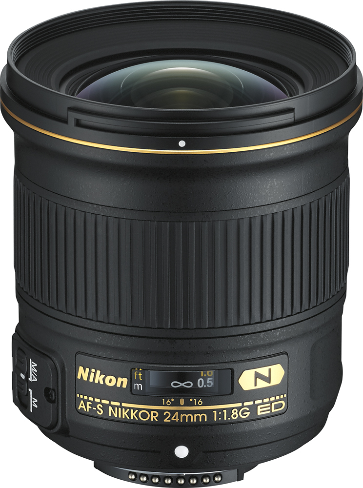 Nikon Af S Nikkor 24mm F 1 8g Ed Wide Angle Prime Lens Black 057 Best Buy