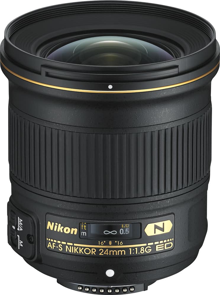 Nikon Af S Nikkor 24mm F 1 8g Ed Wide Angle Prime Lens Black 057 Best Buy