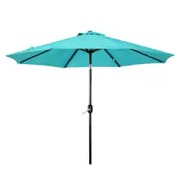 WestinTrends - Paolo 9 ft. Patio Table Umbrella with tilt and crank features - Turquoise