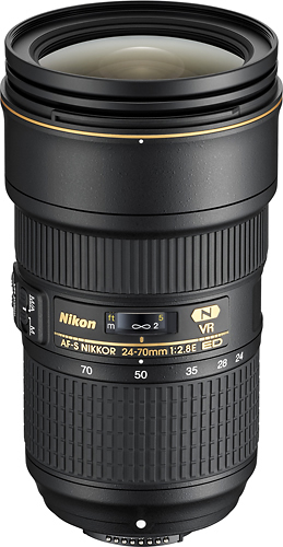 Nikon - AF-S NIKKOR 24-70mm f/2.8E ED VR Wide-Angle Zoom Lens - Black was $2399.99 now $1599.99 (33.0% off)