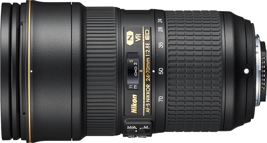 Nikon AF S NIKKOR 24 70mm f/2.8E ED VR Wide Angle Zoom Lens Black Nikon AF S NIKKOR 24 70mm f/2.8E ED VR Wide Angle Zoom Lens Black
