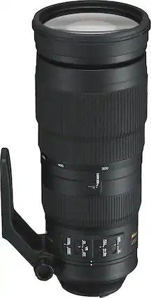 Front. Nikon - AF-S NIKKOR 200-500mm f/5.6E ED VR Super Telephoto Zoom Lens - Black.