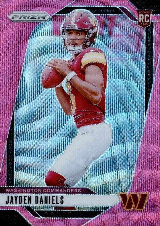 PRIZM ROOKIE RC CARD  
WASHINGTON COMMANDERS  
JAYDEN DANIELS