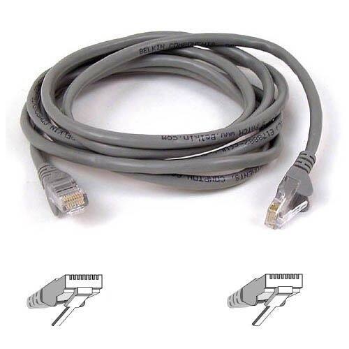 Front Standard. Belkin - FastCAT Cat5e Patch Cable - Gray.