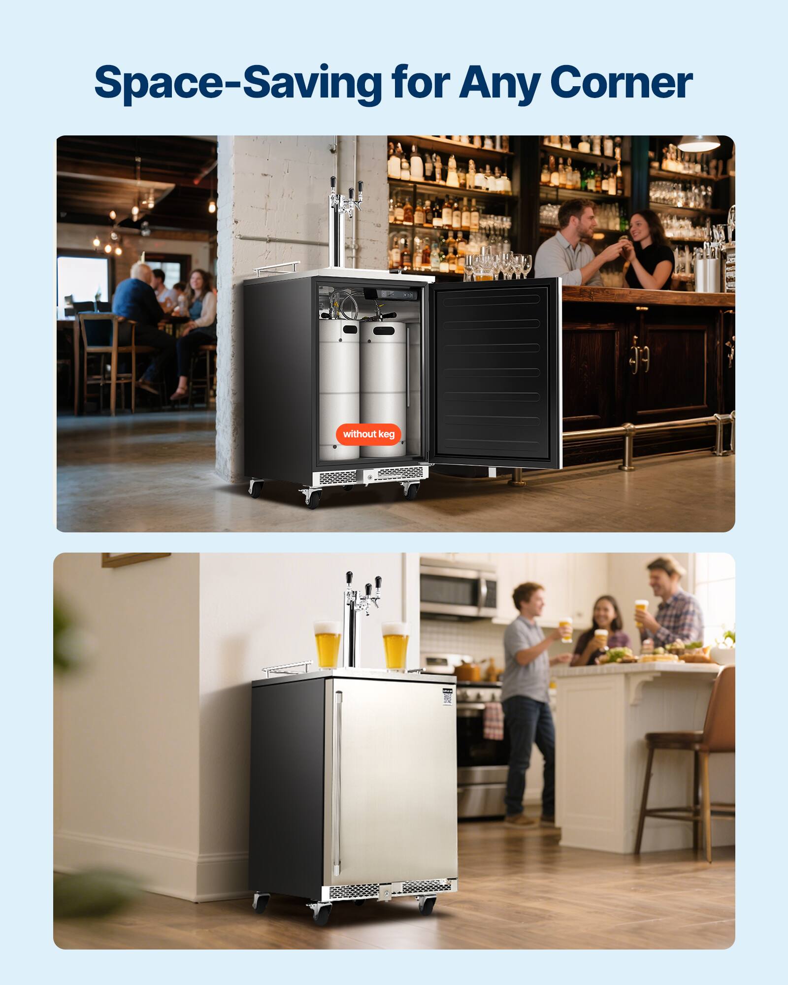 Space-Saving for Any Corner

without keg