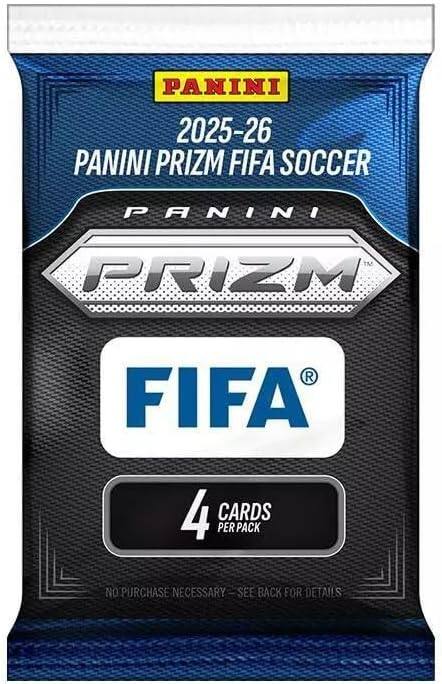 PANINI 2025-26 PANINI PRIZM FIFA SOCCER  
4 CARDS PER PACK  
NO PURCHASE NECESSARY - SEE BACK FOR DETAILS