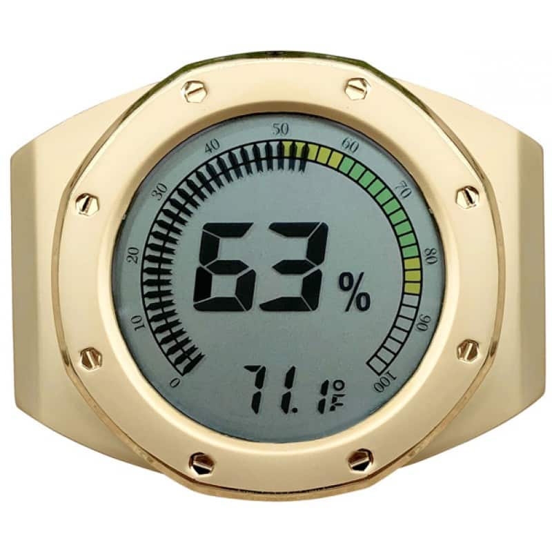 Prestige - Watch Bezel Digital Hygrometer (Gold) - Gold Finish price history on PriceWatchPro