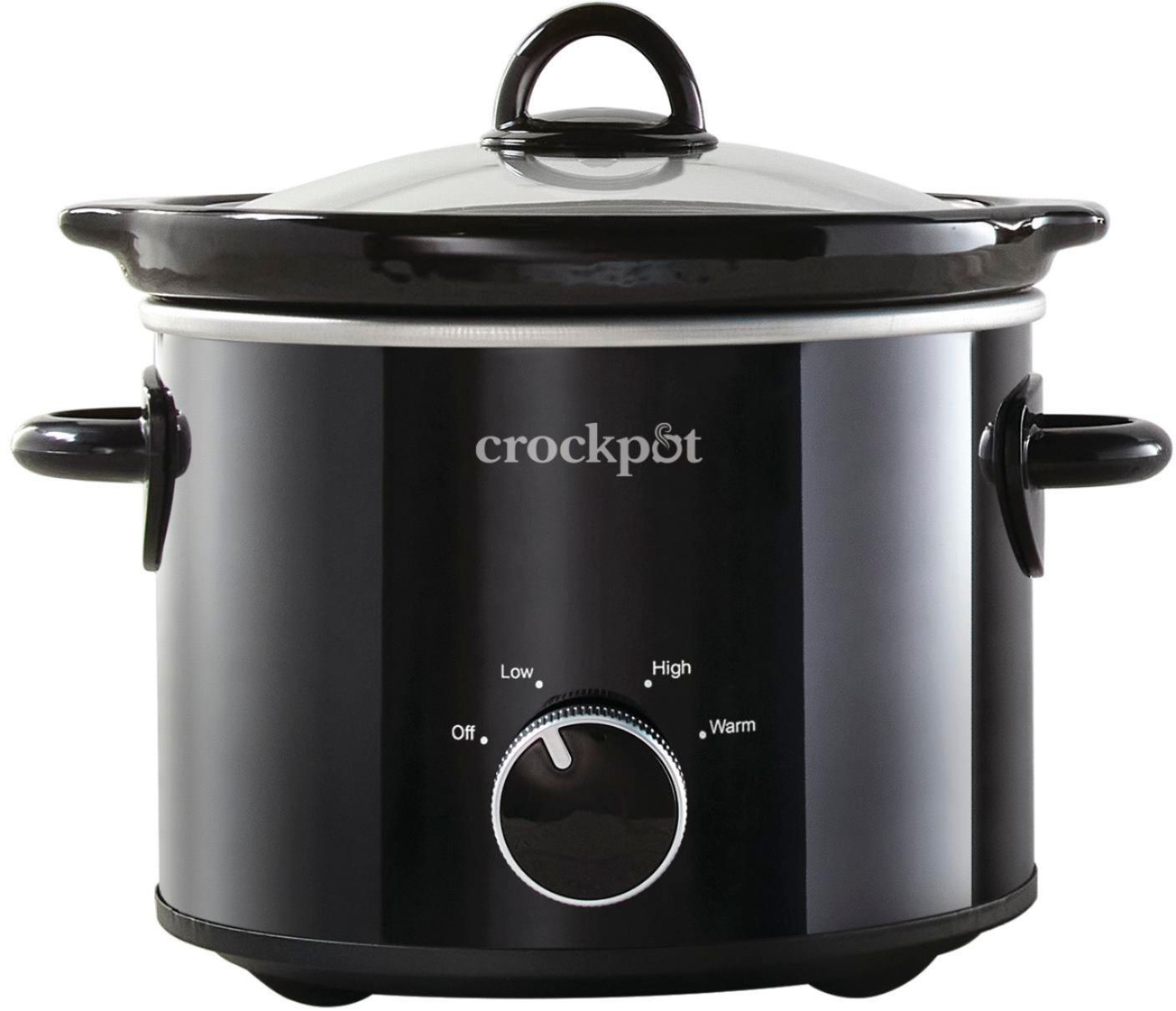 Best Buy: Crock-Pot 2-QT Round Manual Slow Cooker, Black Black SCR200-B