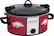 Angle. Crock-Pot® - Cook and Carry University of Arkansas 6-Qt. Slow Cooker - Maroon/White.