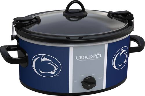 Crock-Pot® - Cook and Carry Penn State 6-Qt. Slow Cooker - Blue/Gray - Angle