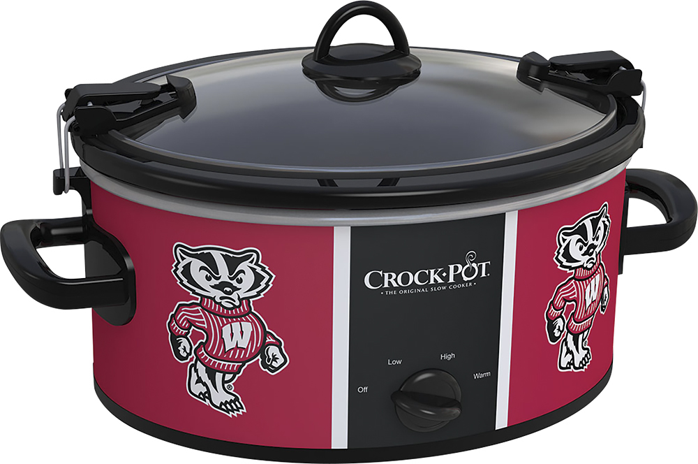 Crock-Pot® Cook and Carry University of Wisconsin 6-Qt. Slow Cooker  Red/Black SCCPNCAA600-UWB - Best Buy