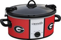Angle Zoom. Crock-Pot - Cook and Carry University of Georgia 6-Qt. Slow Cooker - Orange/White.