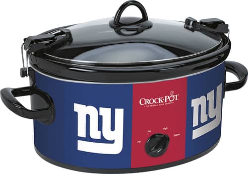 Crock-Pot® - Cook and Carry New York Giants 6-Qt. Slow Cooker - Blue - Angle