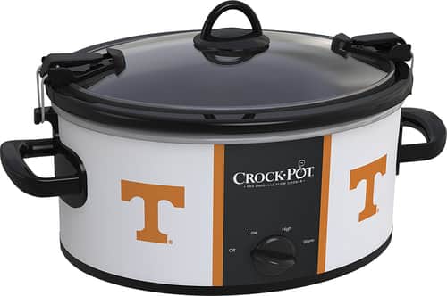 Crock-Pot® - Cook and Carry University of Tennessee 6-Qt. Slow Cooker - White/Orange - Angle