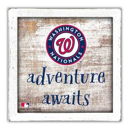 Fan Creations - Washington Nationals 14'' x 13'' Adventure Awaits Money Box - Multicolor
