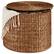 Front. Best Choice Products - Best Choice Products Large Round Storage Ottoman W/ Lid, Handwoven Water Hyacinth Footstool - Chestnut - Chestnut.