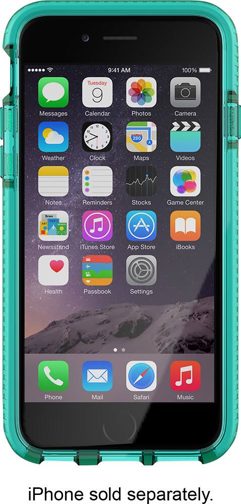 evo case for apple iphone 6 plus and 6s plus - aqua/white evo case for apple iphone 6 plus and 6s plus - aqua/white