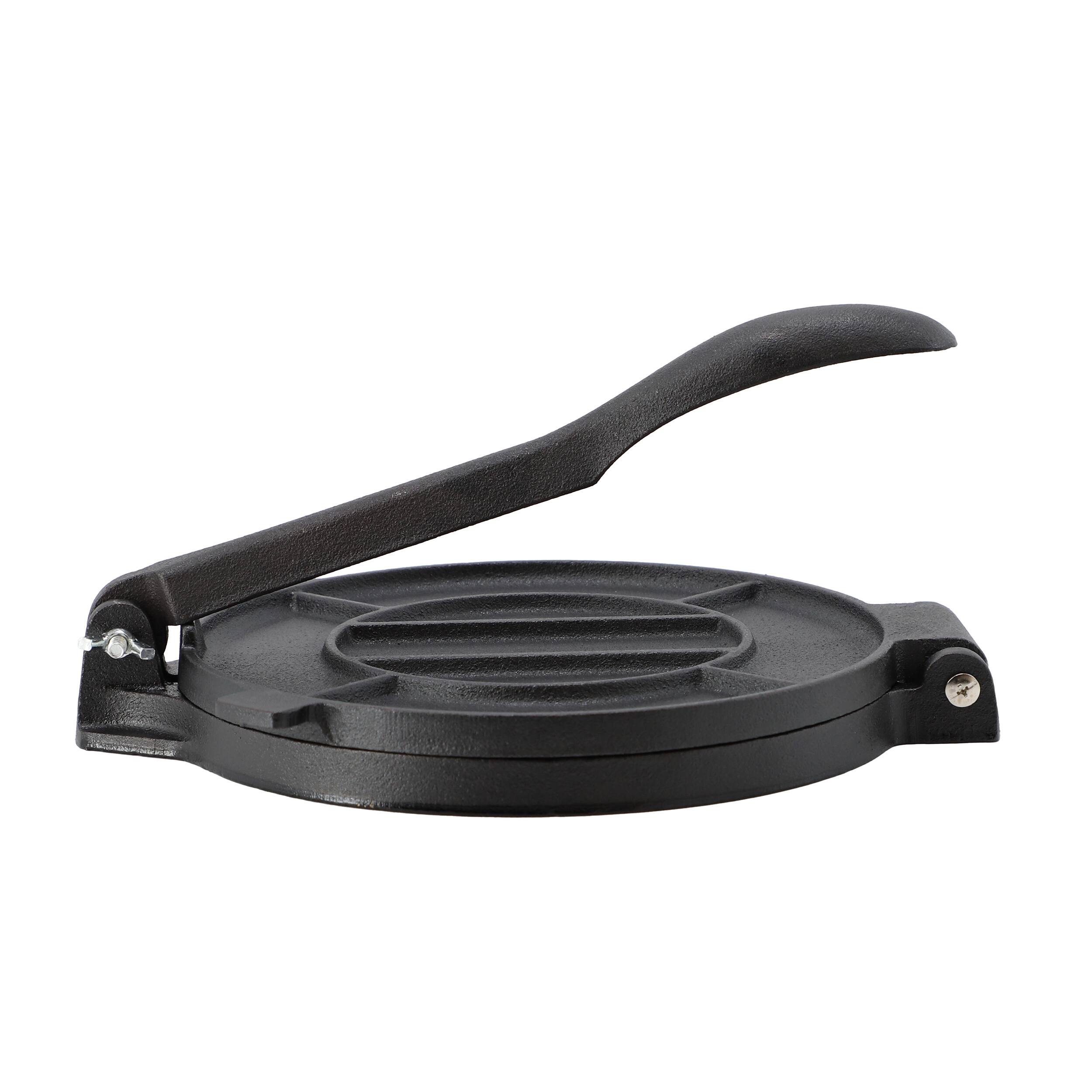 Alt View 2. Mega Chef - Megachef 7.9 Inch Heavy Duty Round Cast Iron Tortilla Maker Press - Black.