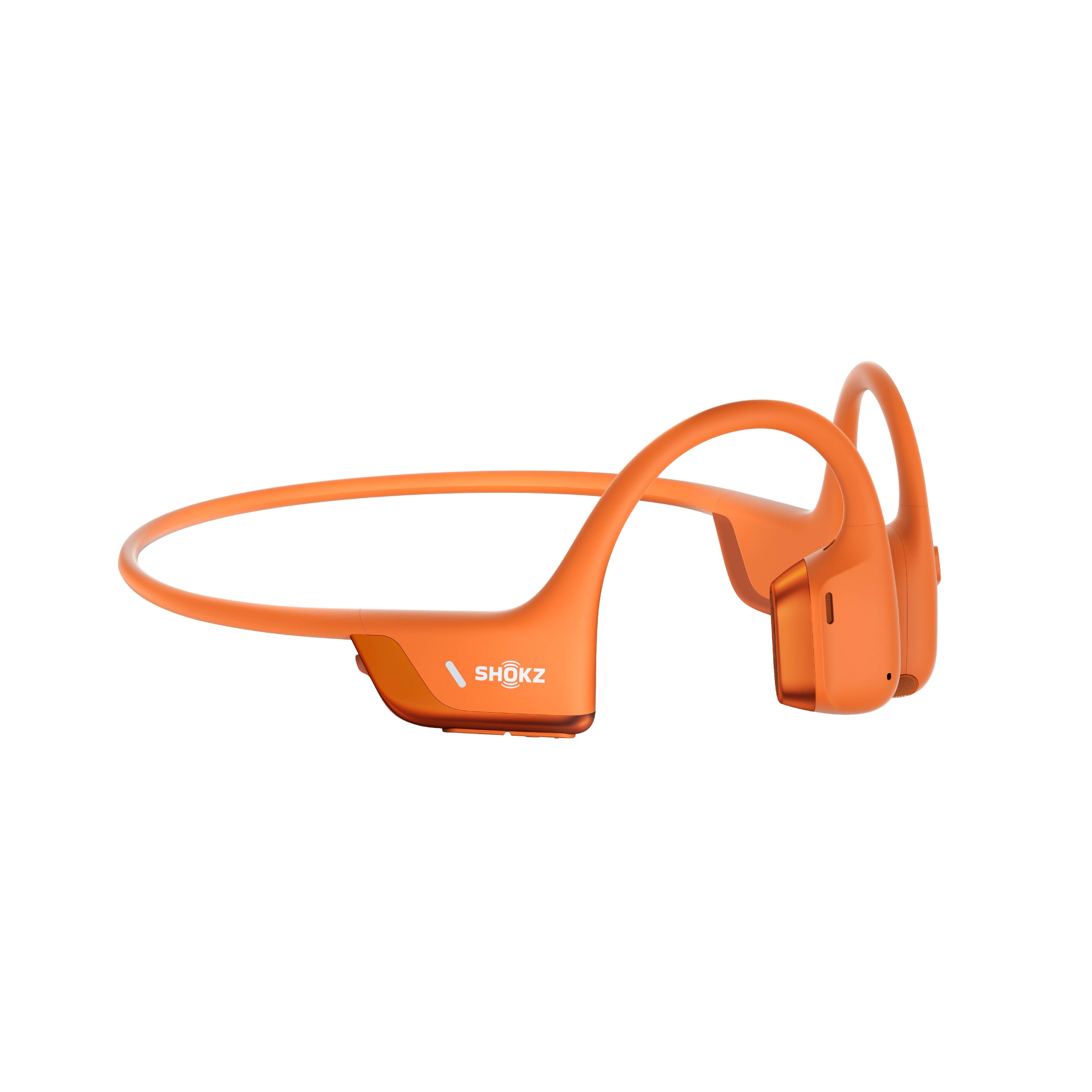 Alt View 12. Shokz - OpenRun Pro 2 Mini Wireless Bone Conduction Open-Ear Bluetooth Sports Headphones - Orange.