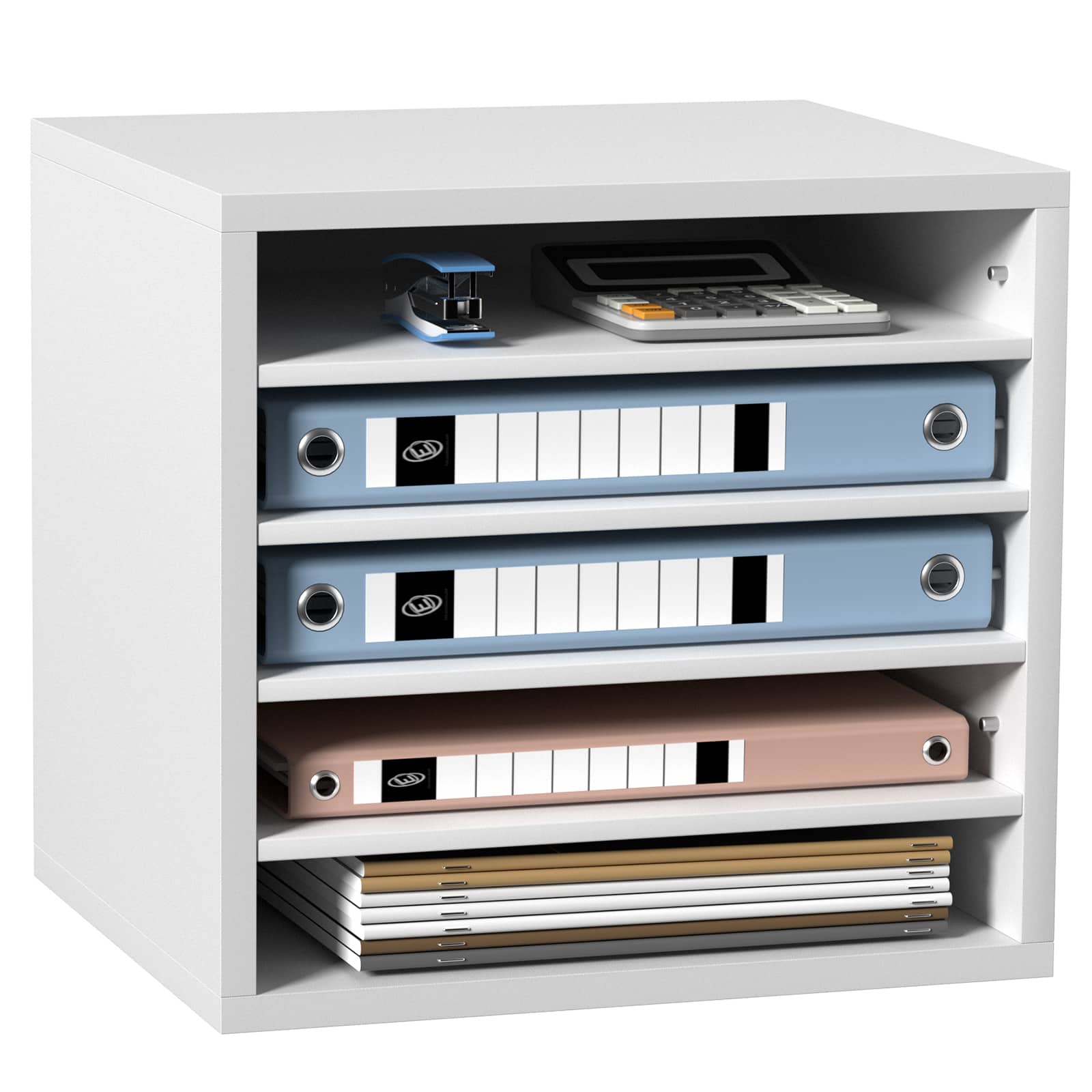 VEVOR - Literature Organizers, 5 Compartments Office Mailbox with Adjustable Shelves, Wood Literature Sorter - White price history on PriceWatchPro