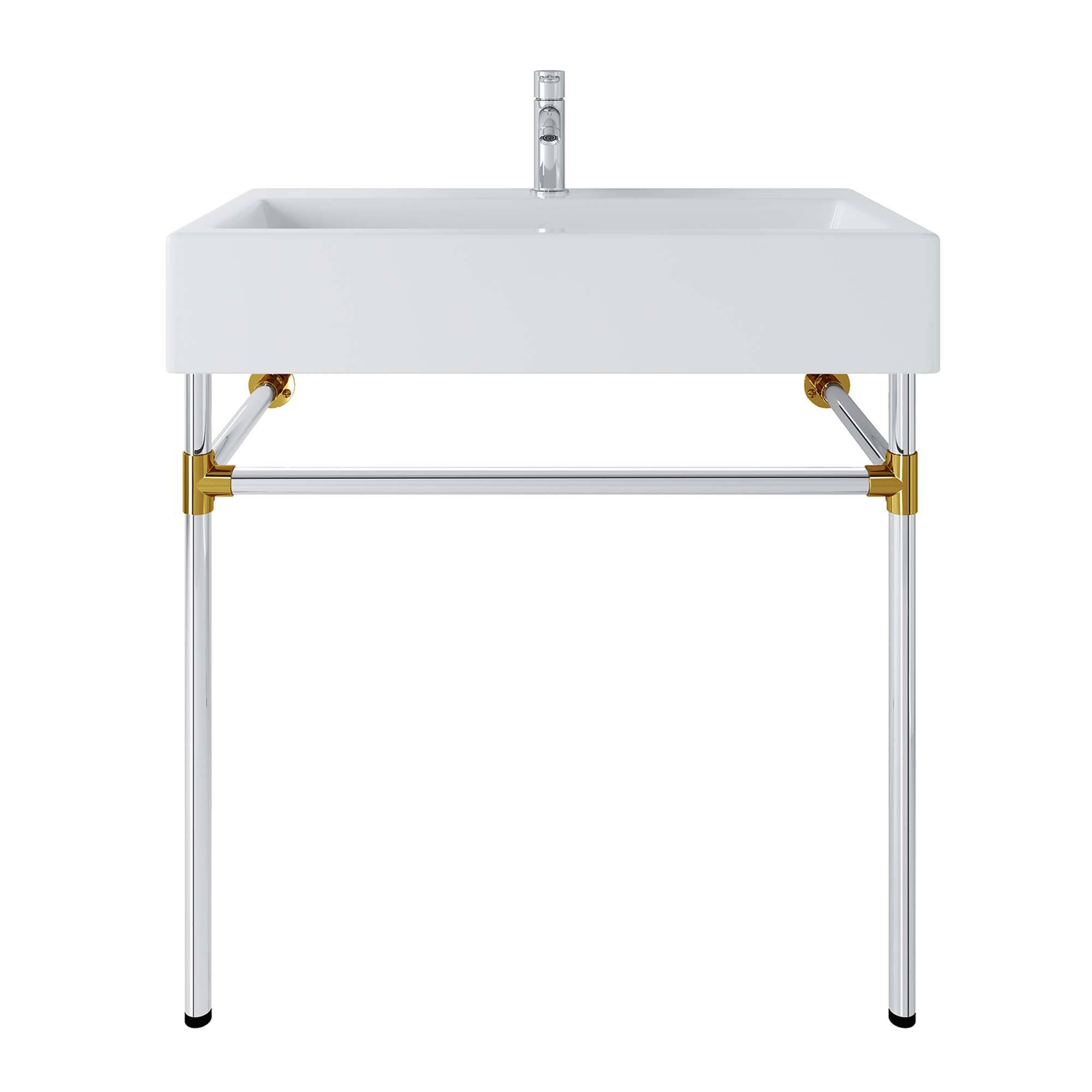 Alt View 2. Modway - Redeem Wall-Mount Bathroom Vanity Basin Included - Silver White.