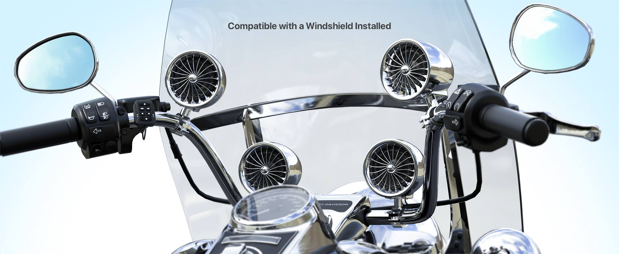 Compatible with a Windshield Installed