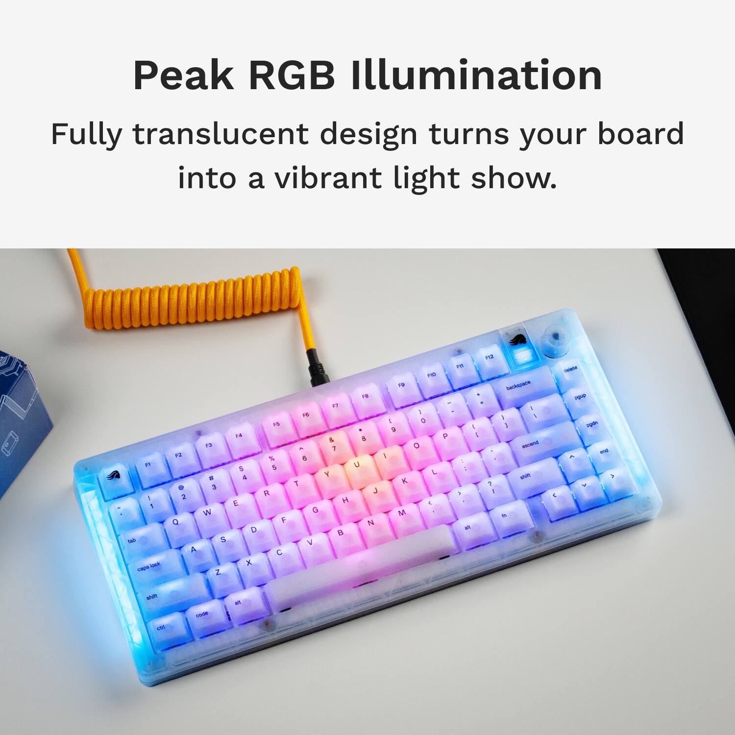 Peak RGB Illumination Fully translucent design turns your board into a vibrant light show. 1 1 san - - 1a *a . . 3 2 W q 5 A 2 1. & 4 E D x IS % 5 R F C F% - S 1 G V 1.  5 8 2: u W J H N  1N0 1O  I O a 4 O - L K 1 M 1o - - - A - na 1 - - - 2 . 1 sana stun t -  I -- - 1 * Mtut IN - an