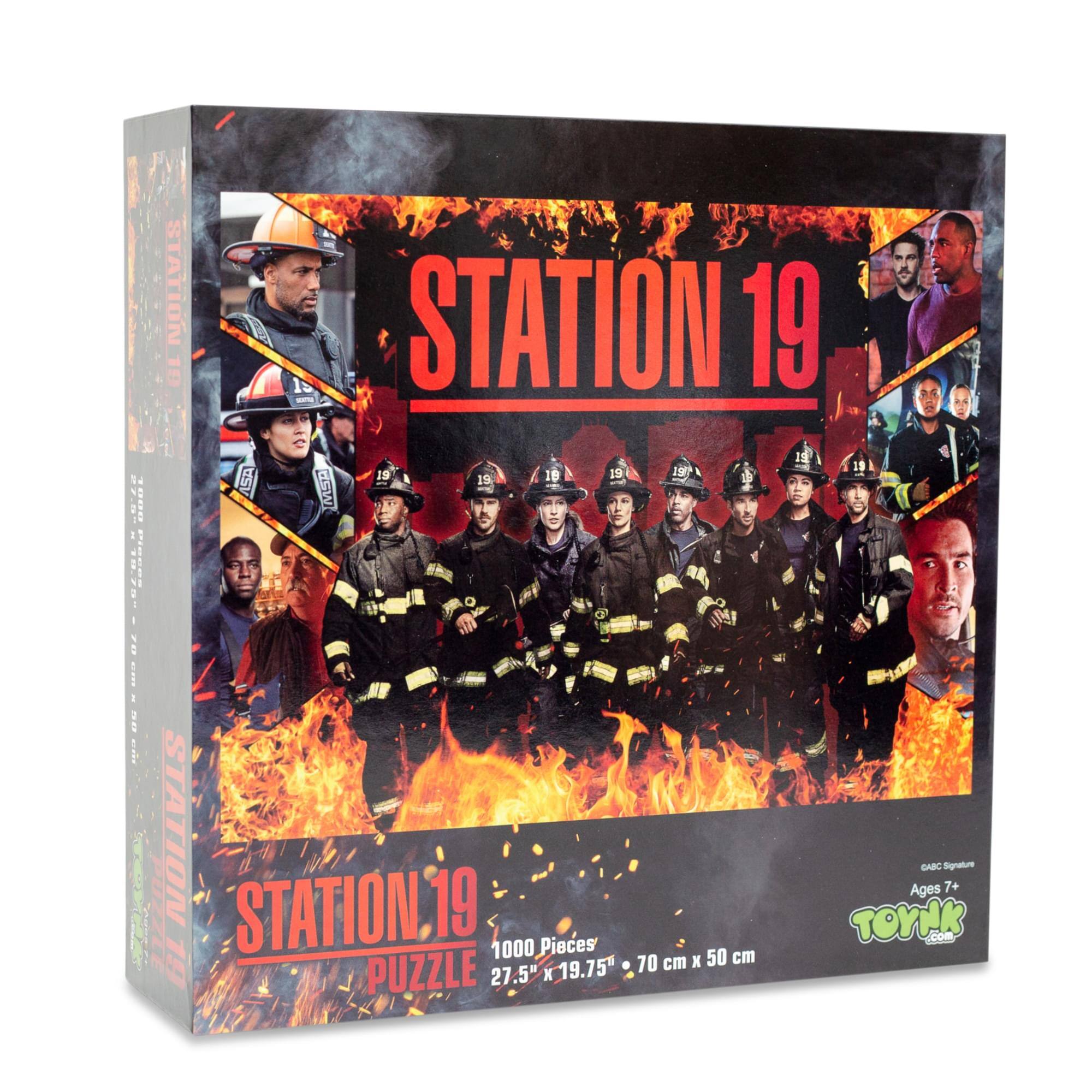 STATION 19  
PUZZLE  

1000 Pieces  
27.5" x 19.75"  
70 cm x 50 cm  

Ages 7+  
TOYNK  
Signature  

ABC Signature