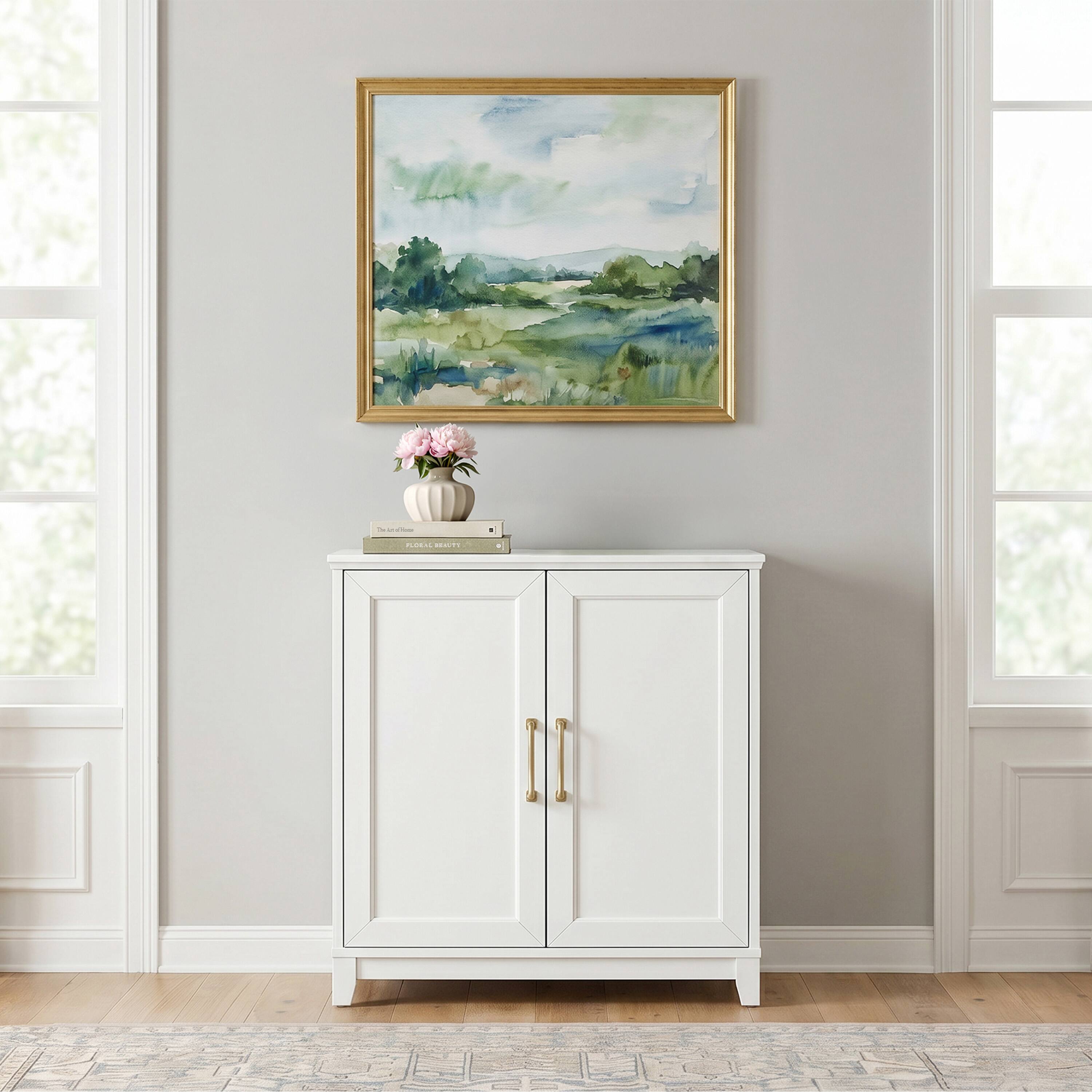White Frame/Gold Hardware